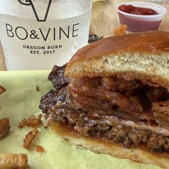 Bo & Vine Burger - Pitmaster Burger - Burgers Near Me - Corvallis, Oregon Bo & Vine Burger - Pitmaster Burger - Burgers Near Me - Corvallis, Oregon