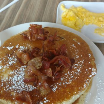 @ The Diner - Sweet n Salty Pancakes with a side of eggs. - Breakfast & Brunch Near Me - Orlando, Florida