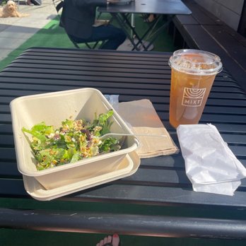 MIXT - DYO SALAD AND GREEN ICED TEA - Vegetarian Near Me - San Francisco, California MIXT - DYO SALAD AND GREEN ICED TEA - Vegetarian Near Me - San Francisco, California