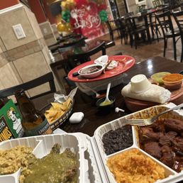they are deep fried there for are dry without any flavor of the red or green sauce. This is not Mexican cuisine