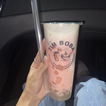 Tim Boba - strawberry avalanche at 75% sweetness with aloe vera :) - Bubble Tea Near Me - Riverside, California Tim Boba - strawberry avalanche at 75% sweetness with aloe vera :) - Bubble Tea Near Me - Riverside, California
