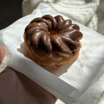 Maple Leaf Donuts - Chocolate French Cruller - Donuts Near Me - Campbell, California