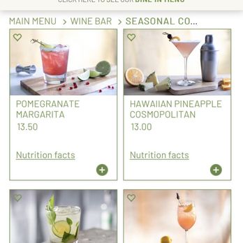Seasons 52 - Cucumber Basil Smash - New American Near Me - Coral Gables, Florida Seasons 52 - Cucumber Basil Smash - New American Near Me - Coral Gables, Florida