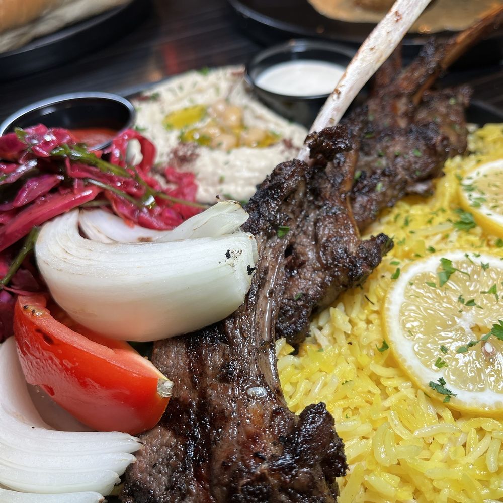 Parkerz - Lamb chops plate - Mediterranean Near Me - Houston, Texas Parkerz - Lamb chops plate - Mediterranean Near Me - Houston, Texas