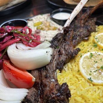 Parkerz - Lamb chops plate - Mediterranean Near Me - Houston, Texas Parkerz - Lamb chops plate - Mediterranean Near Me - Houston, Texas