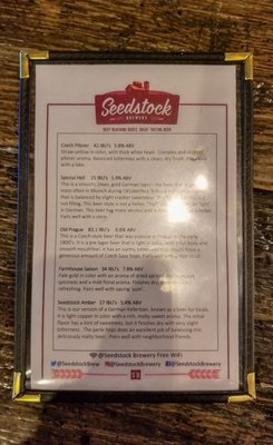 Menu photo 4 Seedstock Brewery Denver, CO Menu photo 4 Seedstock Brewery Denver, CO