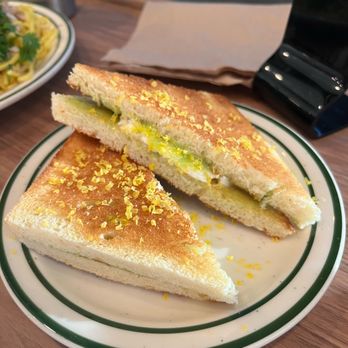 Liu’s Cafe - pandas kaya toast with salted egg yolk - Taiwanese Near Me - Los Angeles, California