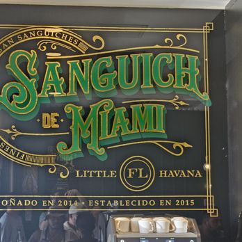 Sanguich - Store sign - Cuban Near Me - Miami, Florida