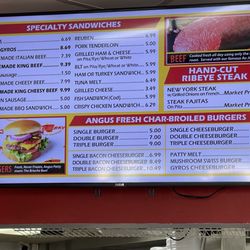 Tom & Jerry's - Menu