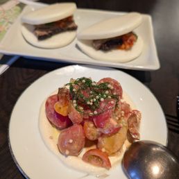 Ume tomato and kalbi bao
