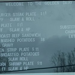 Golden Dairy Menu