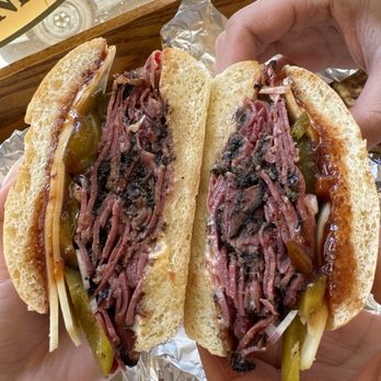 Sam LaGrassa's - Pastrami diablo (cross section) - Delis Near Me - Boston, Massachusetts