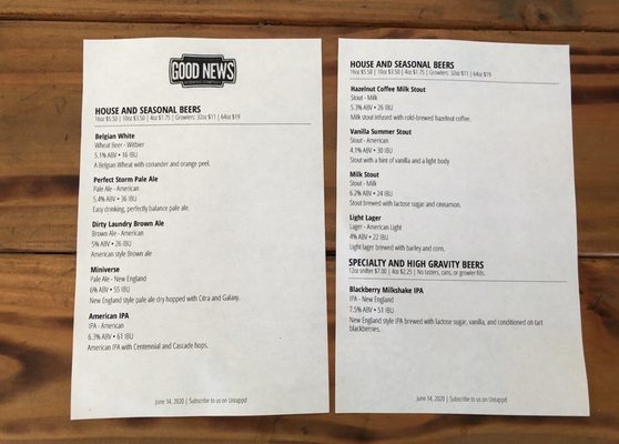 Menu photo 5 Good News Brewing Defiance Defiance, MO Menu photo 5 Good News Brewing Defiance Defiance, MO