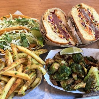 Gott's Roadside - Fish tacos, ahi burger, Brussel sprouts, garlic fries - Salad Near Me - Walnut Creek, California Gott's Roadside - Fish tacos, ahi burger, Brussel sprouts, garlic fries - Salad Near Me - Walnut Creek, California