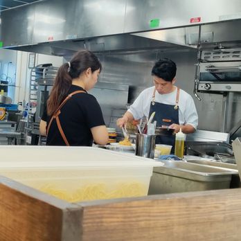 Cucina Moon - Kitchen with one chef preparing all the pasta - Pasta Shops Near Me - Honolulu, Hawaii