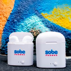 Sobe Promos - Create a giveaway that your audience won't give away! Check out these customizable ear pods!