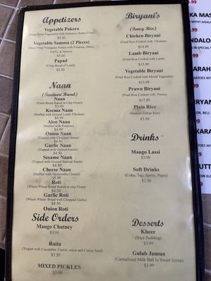 Menu photo 8 House Of Curries Berkeley, CA