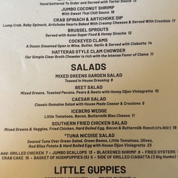 Cockeyed Clam - Menu - American Near Me - Buxton, North Carolina Cockeyed Clam - Menu - American Near Me - Buxton, North Carolina