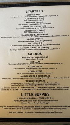 Menu photo 2 Cockeyed Clam Buxton, NC Menu photo 2 Cockeyed Clam Buxton, NC