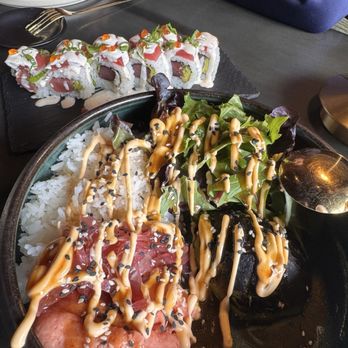 Amazonia Nikkei - Tuna poke with charred avocado - Japanese Near Me - Miami Lakes, Florida