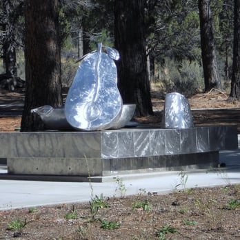 Elevation - Sculpture outside building - in 2012 there will be outdoor seating here in warm weather months, "they" say - New American Near Me - Bend, Oregon