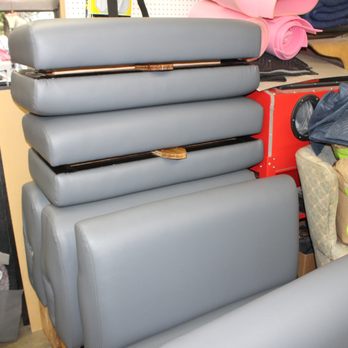 MLW Upholstery - New marine vinyl installed on the seats for the Freedom Charter boat. - Auto Upholstery Near Me