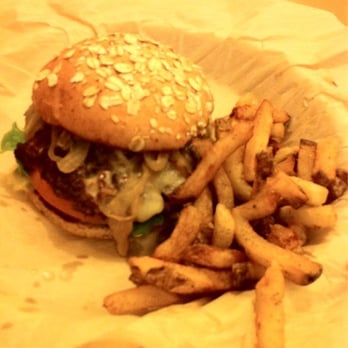 Epic Burger - Epic burger on wheat with fries - Burgers Near Me - Chicago, Illinois Epic Burger - Epic burger on wheat with fries - Burgers Near Me - Chicago, Illinois