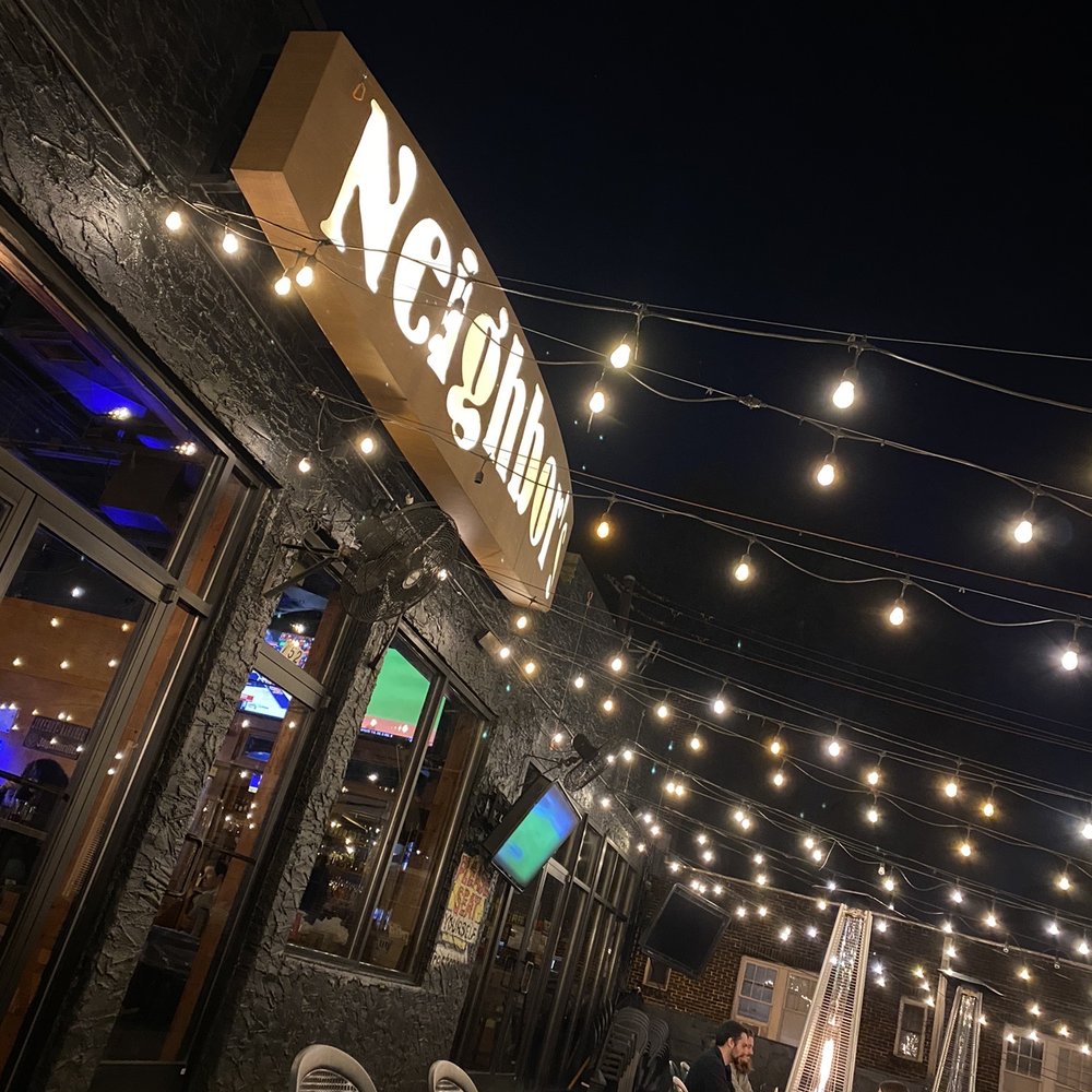 Neighbor's Pub - outside at night - American Near Me - Atlanta, Georgia Neighbor's Pub - outside at night - American Near Me - Atlanta, Georgia
