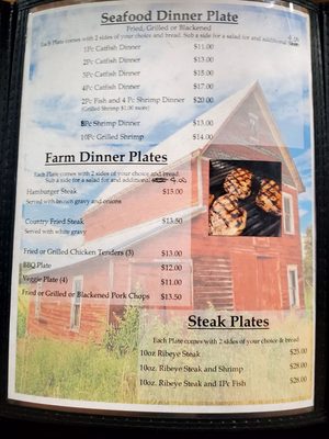 Menu photo 2 Red Barn Cafe Coldwater, MS