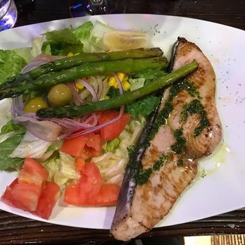 Madrid Tapas Y Vinos - Swordfish with salad and asparagus... It was good. - Spanish Near Me - Miami, Florida Madrid Tapas Y Vinos - Swordfish with salad and asparagus... It was good. - Spanish Near Me - Miami, Florida