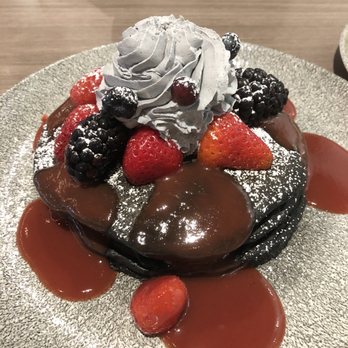 Basalt - Charcoal Buttermilk Pancakes (yum) - New American Near Me - Honolulu, Hawaii Basalt - Charcoal Buttermilk Pancakes (yum) - New American Near Me - Honolulu, Hawaii