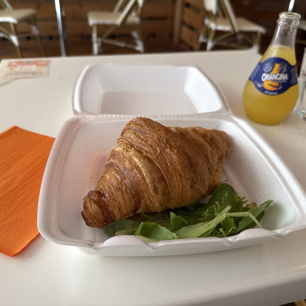 Croissant with avocado, egg, and cheese. Yum! Croissant with avocado, egg, and cheese. Yum!
