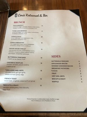 Menu photo 3 Cora's Biloxi, MS