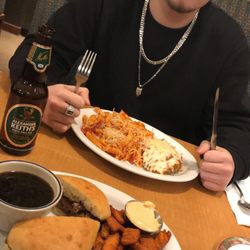 Smitty's Family Restaurant - Beef dip with sweet potato fries, and chicken parm