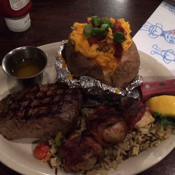 Pelican's - My meal looks great but was over cooked and soggy. The potato was the best thing here - Steakhouses Near Me - Wichita Falls, Texas Pelican's - My meal looks great but was over cooked and soggy. The potato was the best thing here - Steakhouses Near Me - Wichita Falls, Texas