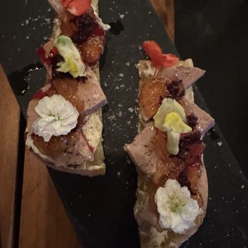 Eldiset - Duck Mousse on toast - Mediterranean Near Me - Barcelona, B Eldiset - Duck Mousse on toast - Mediterranean Near Me - Barcelona, B