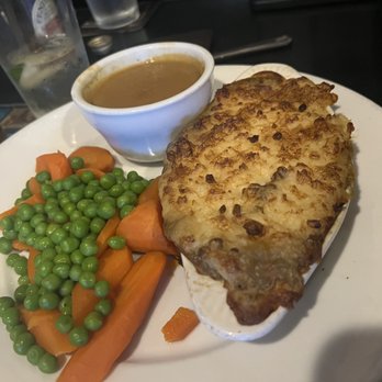 The Olde Ship - Vegetable cottage pie. Delicious and piping hot!! You may want to dump the contents out on the plate to help it cool down to eating temp. - British Near Me - Fullerton, California The Olde Ship - Vegetable cottage pie. Delicious and piping hot!! You may want to dump the contents out on the plate to help it cool down to eating temp. - British Near Me - Fullerton, California