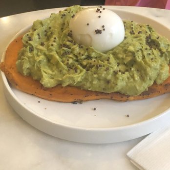 Mr West Coffee - Sweet potato avocado toast with egg added - Wine Bars Near Me - Seattle, Washington