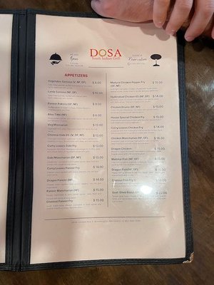 Menu photo 6 Dosa South Indian Grill Bloomington, MN Menu photo 6 Dosa South Indian Grill Bloomington, MN