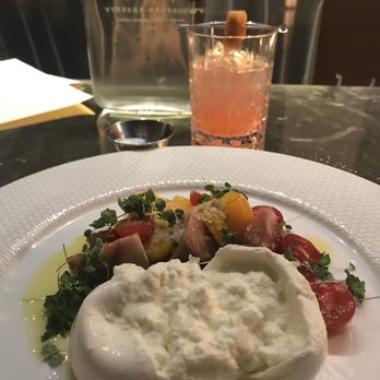 Riviera - Burrata & tomato salad ($22) - opened - Canadian (New) Near Me - Ottawa, Ontario