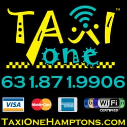 Taxi One Hamptons - nice taxi logo