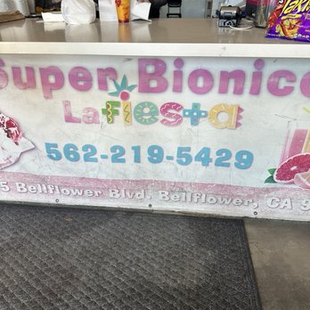Super Bionicos La Fiesta - I had to save their number bc you can call and pick up your order! - Juice Bars & Smoothies Near Me - Bellflower, California