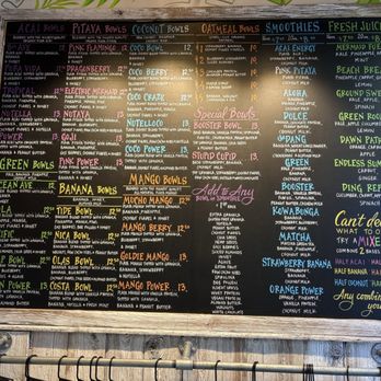 Playa Bowls - Menu - Coffee & Tea Near Me - Fulshear, Texas Playa Bowls - Menu - Coffee & Tea Near Me - Fulshear, Texas