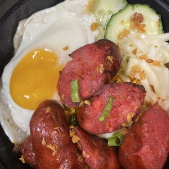 Kapwa Bakery & Cafe - Garlic rice, longganisa with eggs $10ish - Bakeries Near Me - Niles, Illinois