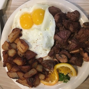 Stacks Pancake House - Hibachi with egg - steak was juicy and flavorful - Breakfast & Brunch Near Me - Irvine, California Stacks Pancake House - Hibachi with egg - steak was juicy and flavorful - Breakfast & Brunch Near Me - Irvine, California