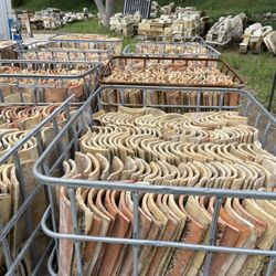 Charme d'Antan - Reclaimed French Terra Cotta Roofing Tiles from the 17th to 19th century.