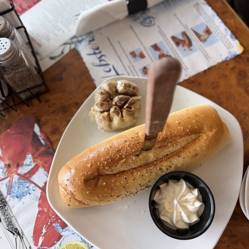 Martell's Lobster House - Complimentary warm bread with roasted garlic butter, SO good! - American Near Me - Point Pleasant Beach, New Jersey Martell's Lobster House - Complimentary warm bread with roasted garlic butter, SO good! - American Near Me - Point Pleasant Beach, New Jersey