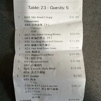 Big Ma's Kitchen - Copy of the receipt - Dim Sum Near Me - Rosemead, California Big Ma's Kitchen - Copy of the receipt - Dim Sum Near Me - Rosemead, California