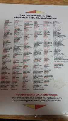 Menu photo 4 Davis Bros Pizza Inc East Peoria, IL