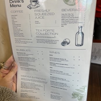 Sweet Maple - (Oct 2022) Drink menu - American Near Me - San Francisco, California